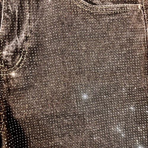 Black denim Premium Monday jeans like new with strass