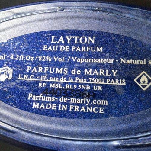 Parfums De Marly Layton 100ml Eau de Parfum used, almost empty
