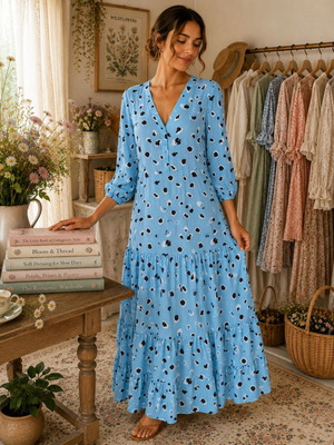 NA-KD spring dress blue new, sizes S/M and M