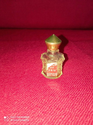 Marquay Coup de Feu vintage collectible empty perfume bottle 2.5ml used