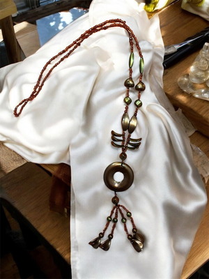 Long necklace with original design like new
