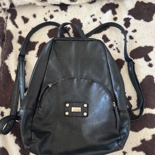 Hunter backpack used, black leatherette
