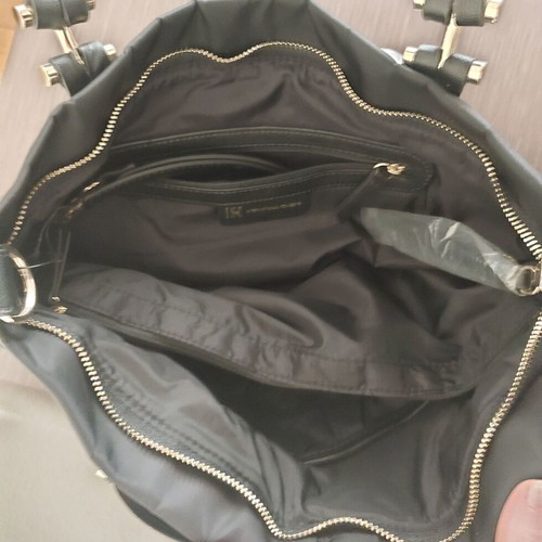 International Concepts shoulder bag new, black with gold details