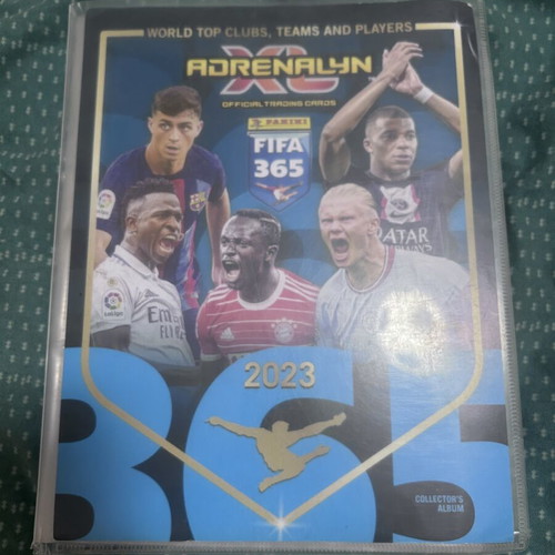Panini Adrenaline XL FIFA 365 2023 sticker album like new, complete with 441 cards
