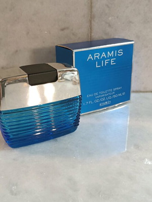 Aramis Life bottle used, empty with box 50ml