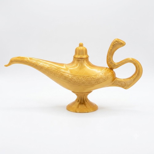 Aladdin Magic Lamp 3D Printed New, Gold