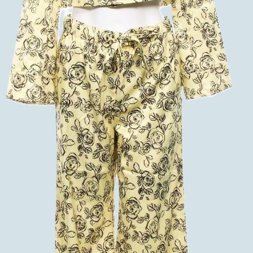 Lost Ink set new with crop top jacket and flared pants size Medium