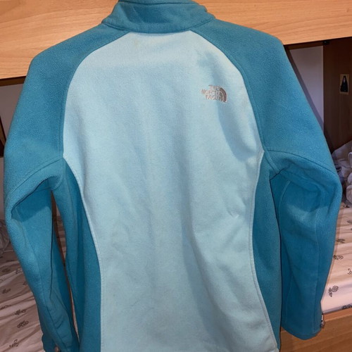 The North Face women's fleece like new, blue turquoise, size L