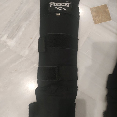 Force1 protective shin guards used, pair, black