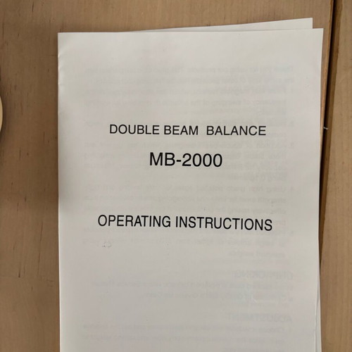 Professional scale MB2000 like new, 2 kg capacity with 0.1 g precision