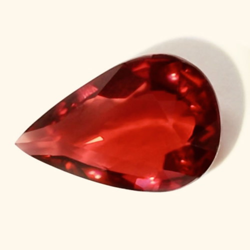 Luxury 14K White Gold Necklace with Natural Mozambique Ruby 2.25ct Unheated and Diamonds