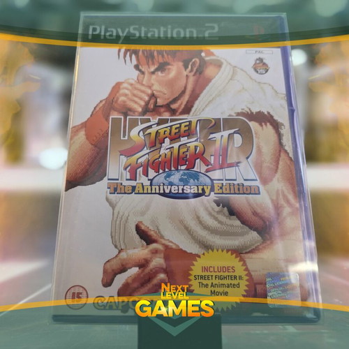Hyper Street Fighter 2 The Anniversary Edition PS2 game, mint condition