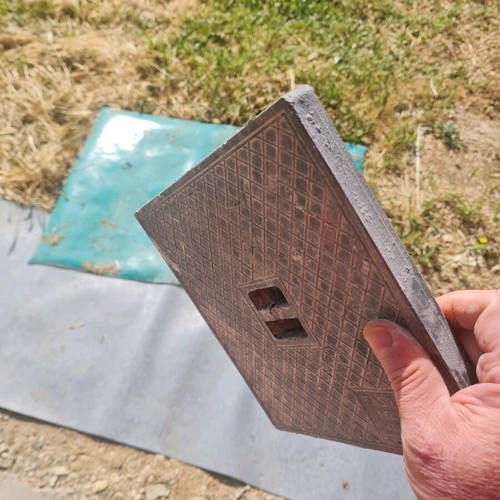 Manhole cover used PVC 25x25