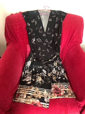 Morena Spain wrap dress used with floral design