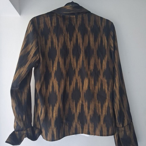 Mango women's shirt new, size M, black and brown
