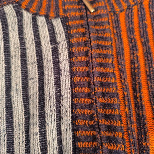 Woolen kids cardigan 12 years 152 cm like new, turquoise and orange