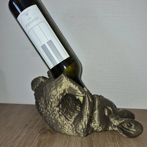 3D Printed Rabbit Wine Holder New Decorative Bottle Stand