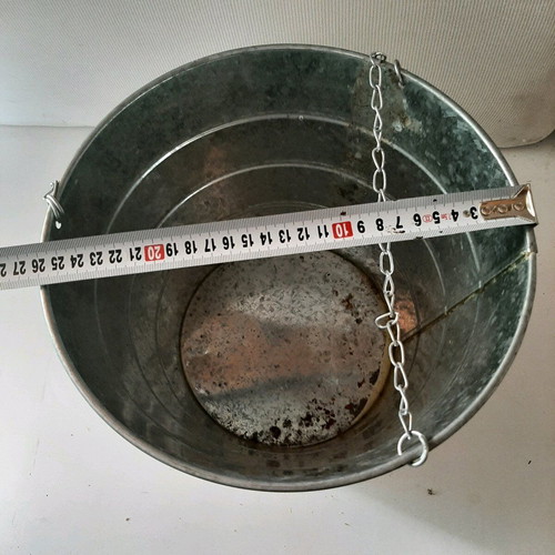 Galvanized garden containers like new, pack of 2