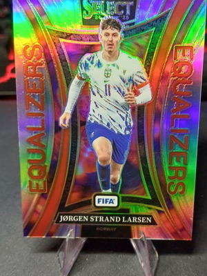 2024-25 Select FIFA Jorgen Strand Larsen #7 Equalizers Silver Prizm card like new