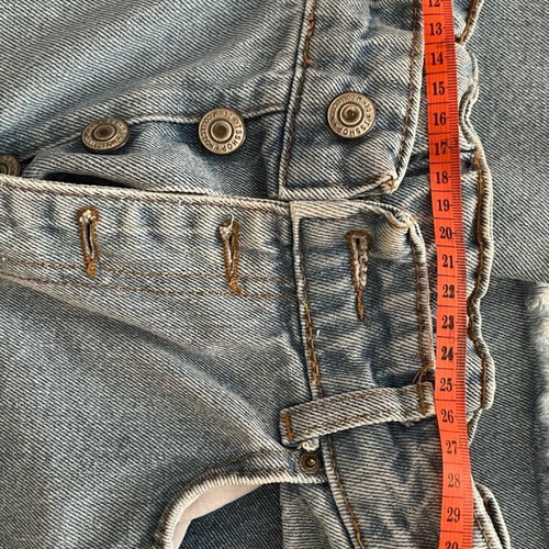 Bershka Wide Leg Jeans S/M Light Blue Washed Denim Like New