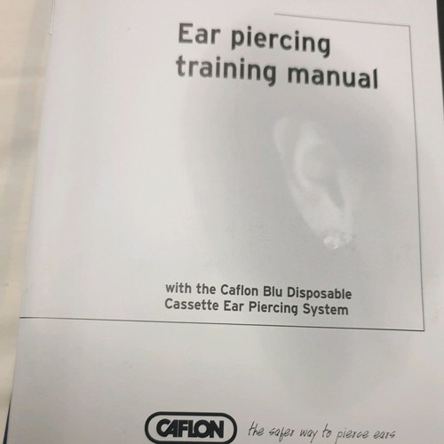 Caflon Blu ear piercing set new, complete