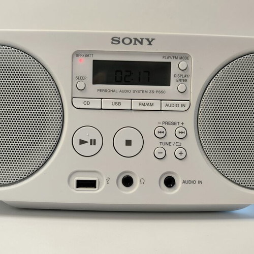 Sony ZS-PS50 portable CD-USB boombox used