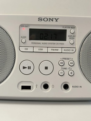 Sony ZS-PS50 portable CD-USB boombox used