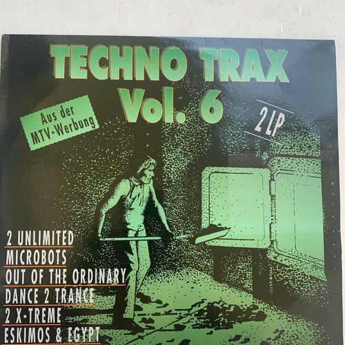 Techno Trax Vol.6 2LP 1992 authentic, like new condition