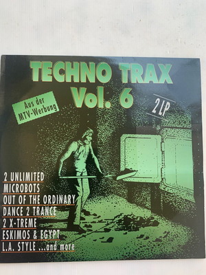Techno Trax Vol.6 2LP 1992 αυθεντικός, άριστη κατάσταση