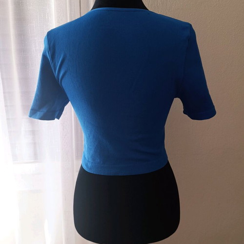 Primark crop top royal blue medium like new