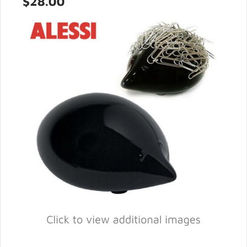 Office set used with Alessi Dozi paperclip holder and Leitz 5547 stapler