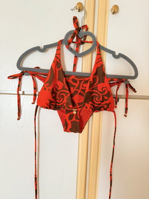 Touche women's swimsuit like new, brown and orange, sizes S-M