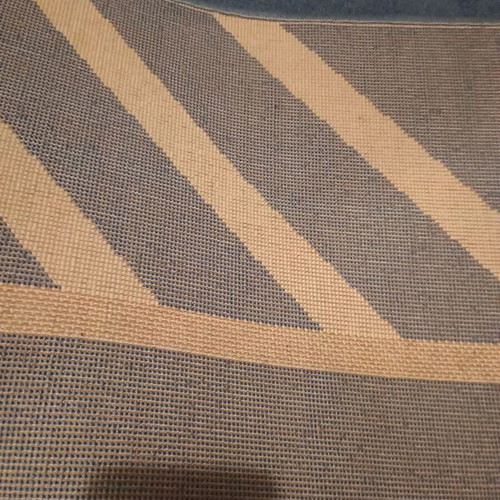 Blue and ecru rug 232x148 cm
