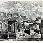  Η Αρχαία Αγορά της Αθήνας ξυλογραφια 21x15cm