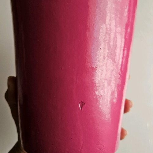 Fuchsia flower pot like new