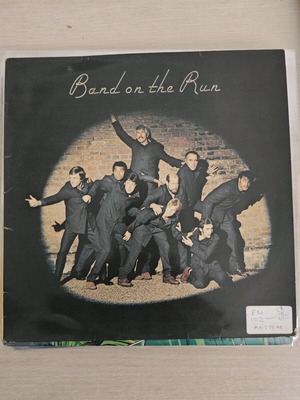 Paul McCartney & Wings Band On The Run vinyl LP album used, Greek press