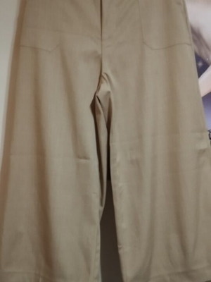 Wide beige pants XL used with elastic waist