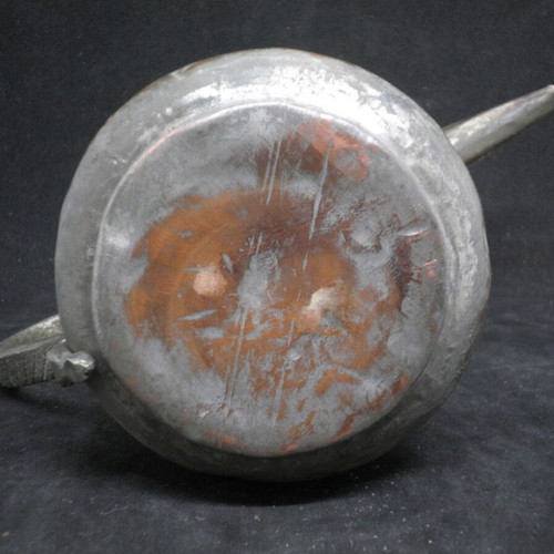Antique copper coffee kanati used with engraved oriental designs