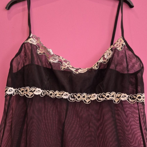 Lingerie negligee like new, black
