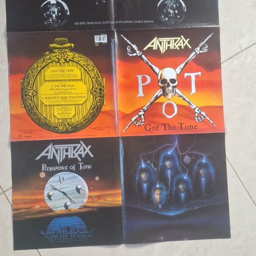 Anthrax Got The Time 12" vinyl single limited poster bag edition 1990 like new
