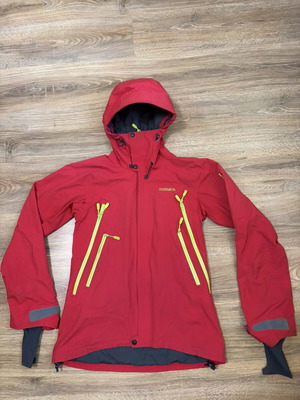 Norrona Narvik GoreTex 2L Insulated Jacket women's size S like new, red