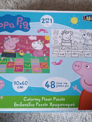 Peppa Pig puzzle used, 48 jumbo pieces