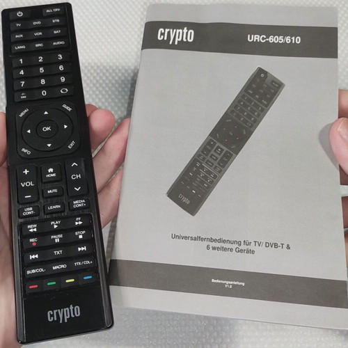 Crypto URC-605 Programmable Remote Control Like New with Manual