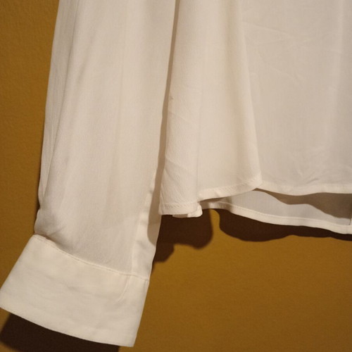 Nuova Citta vintage silk blouse 1995, white beige