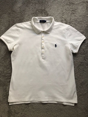Polo Ralph Lauren поло риза бяла, като нова, дамска XL