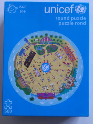 Unicef Round Puzzle 500 Pieces Like New