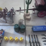 Playmobil 5248 Western supply wagon ambush set