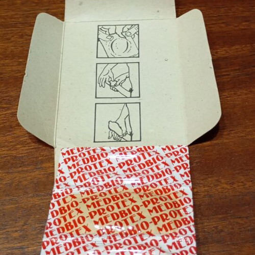 Retro condoms for collectors new in original packaging