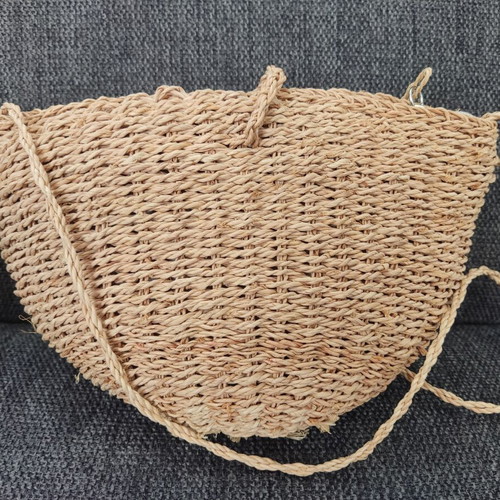 Pull & Bear straw shoulder bag, boho chic summer small