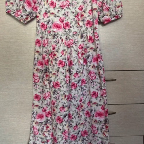 Asos Maxi Dress with Floral Pattern and Balloon Sleeves like new